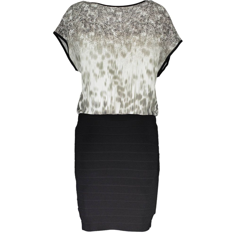 Dress by Guess Jeans for women in elastane multicolor features an eye catching silhouette with a sophisticated , elegant , and a refined short for a eye catching aesthetic.