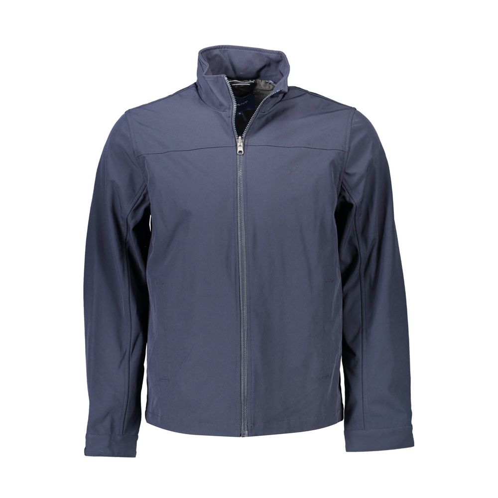 Jacket by Gant for men in polyester blue showcases a enveloping silhouette, artfully detailed with a enveloping and premium pockets for a truly enveloping finish.