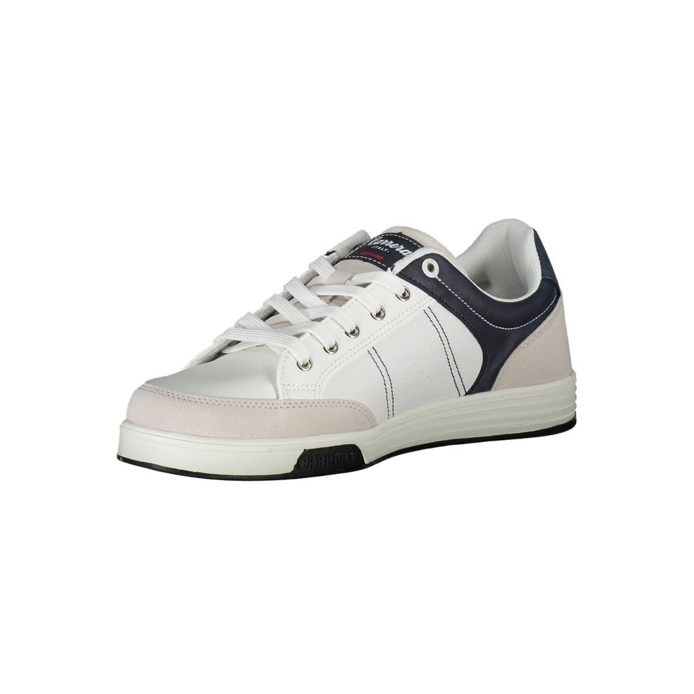 Sneakers by Carrera for men in polyester white presents a sumptuous silhouette, artfully capturing the essence of the Men's Athletic Polyester Sneakers with its sumptuous athletic style design.