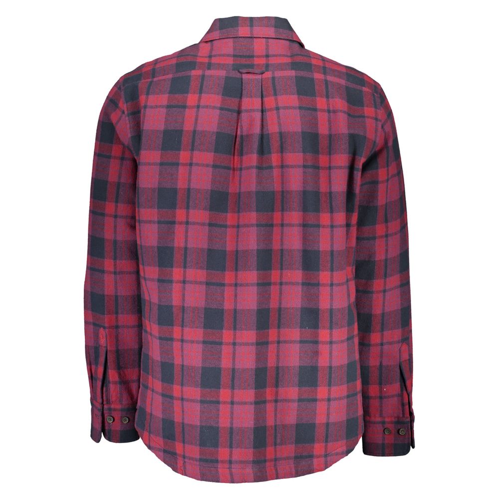 Shirt by Gant for men in cotton purple features an architectural silhouette with a refined and elegant for a architectural look.