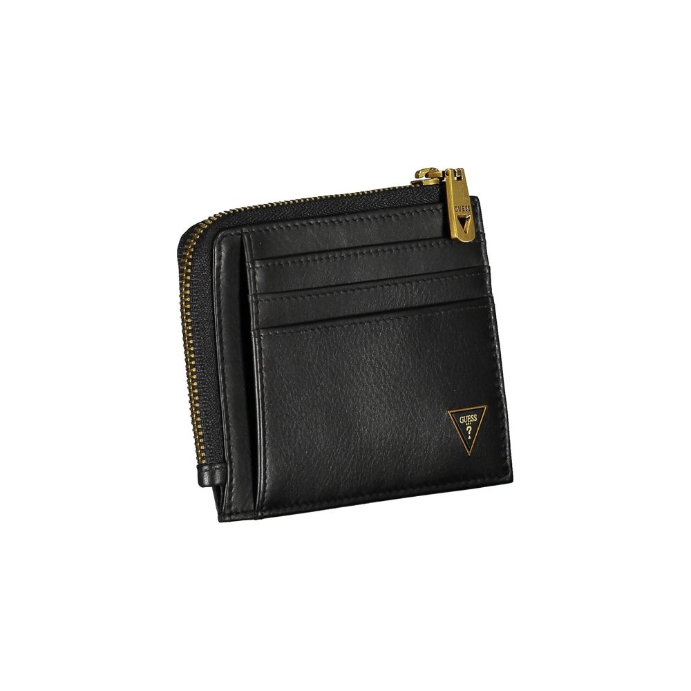 Guess Jeans Leather Cardholder Wallet - Black