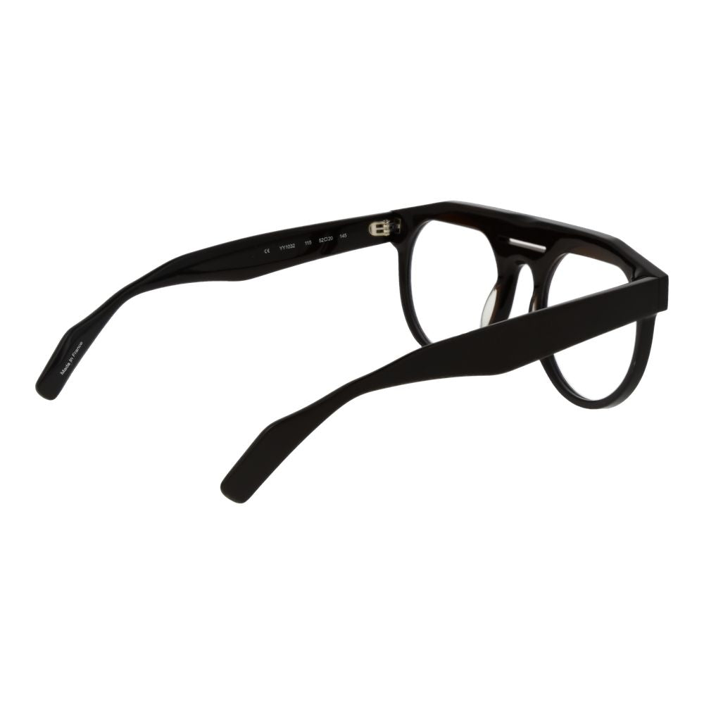 Eyeglasses Frames by Yohji Yamamoto for men in plastic brown showcases a refined full-frame frame design with a refined brown coloured frame finish for a refined and sophisticated look.