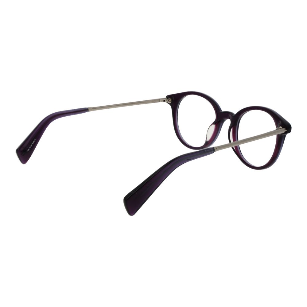 Eyeglasses Frames by Yohji Yamamoto for men in metal purple showcases a refined full-frame frame design with a refined purple coloured frame finish for a refined and sophisticated look.