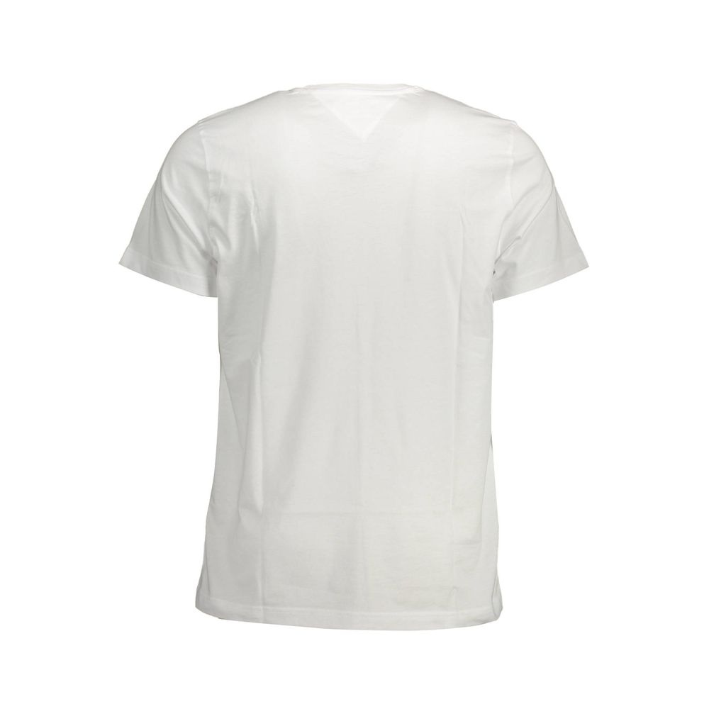 Tommy Hilfiger Crisp Men's Short-Sleeve Crew Neck Organic Cotton T-Shirt - White Signature