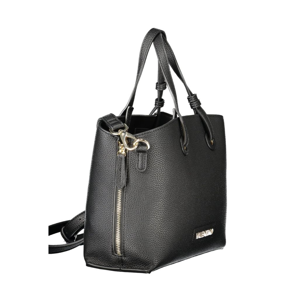 This Evening Handbag by Mario Valentino for women in polyethylene and black presents a sculptural silhouette featuring a secure snap & zipper, ample built-in-compartments, and versatile shoulder-strap, handle & adjustable-strap for a sculptural finish.