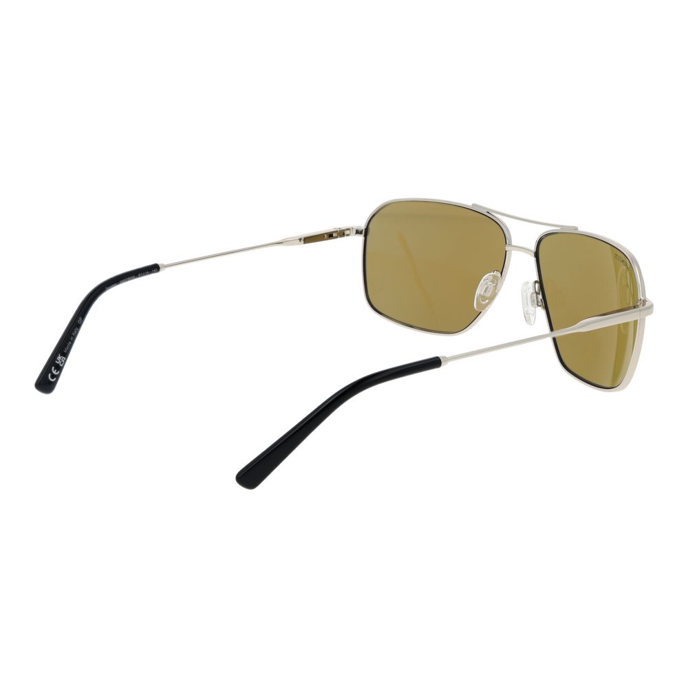 Sunglasses by Serengeti for men in metal silver features an ethereal aviator full-rim frame design with silver coloured frame frames and photochromatic polarized category-2-medium-tint lens for a ethereal finish.