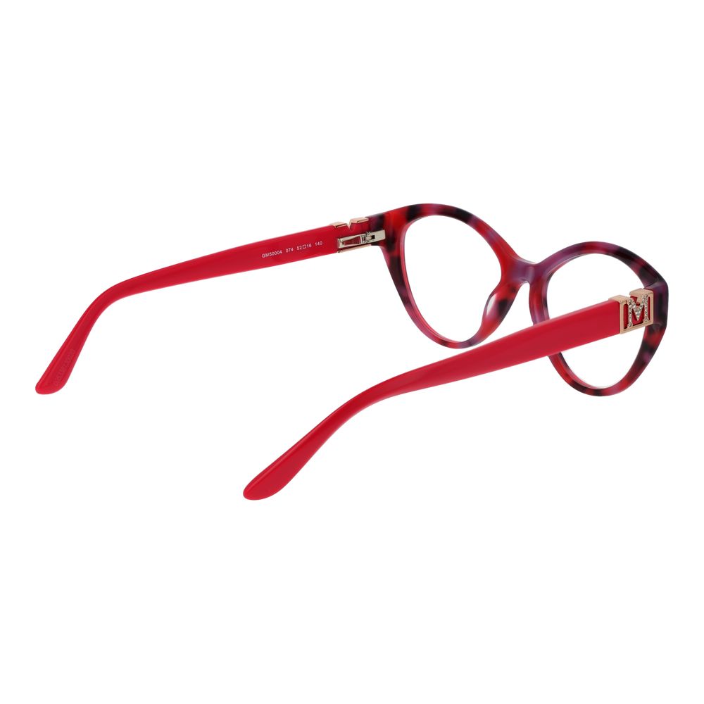 Eyeglasses Frames by Marciano by Guess for women in acetate red features a refined silhouette, showcasing a refined red coloured frame and full-frame frame design for a sophisticated, premium look.
