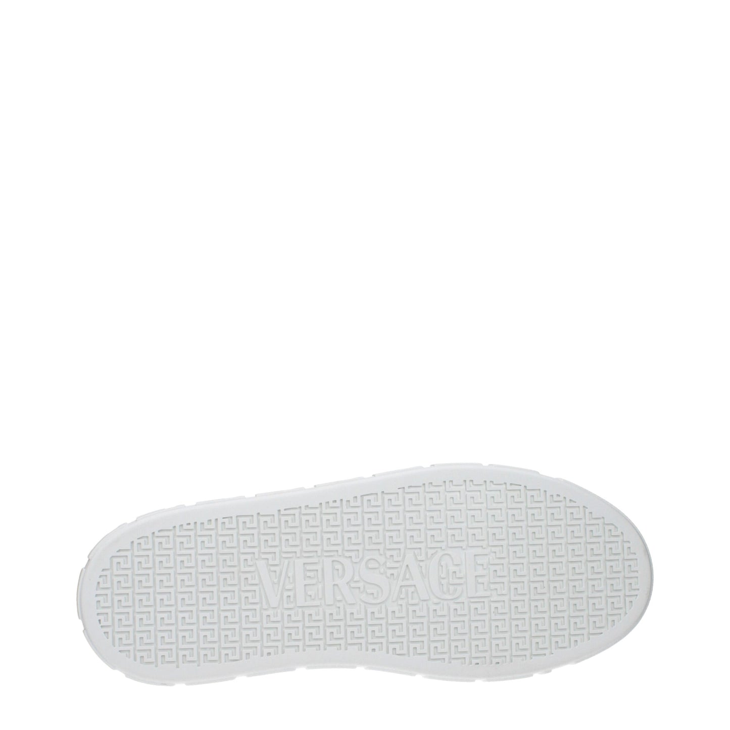 Sneakers by Versace for men in leather & rubber white features a chic design, perfectly showcasing the chic fashion style of this Men's Fashion Leather & Rubber Sneakers.