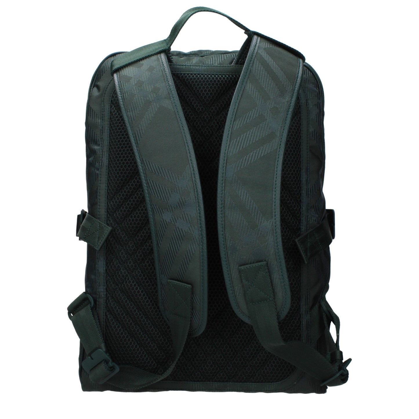 Large Backpack by Burberry for men in fabric green & print showcases a stately Fabric Large Backpack design, featuring a secure zipper with stately built-in-compartments & external-pockets and versatile backpack-strap & adjustable-strap.