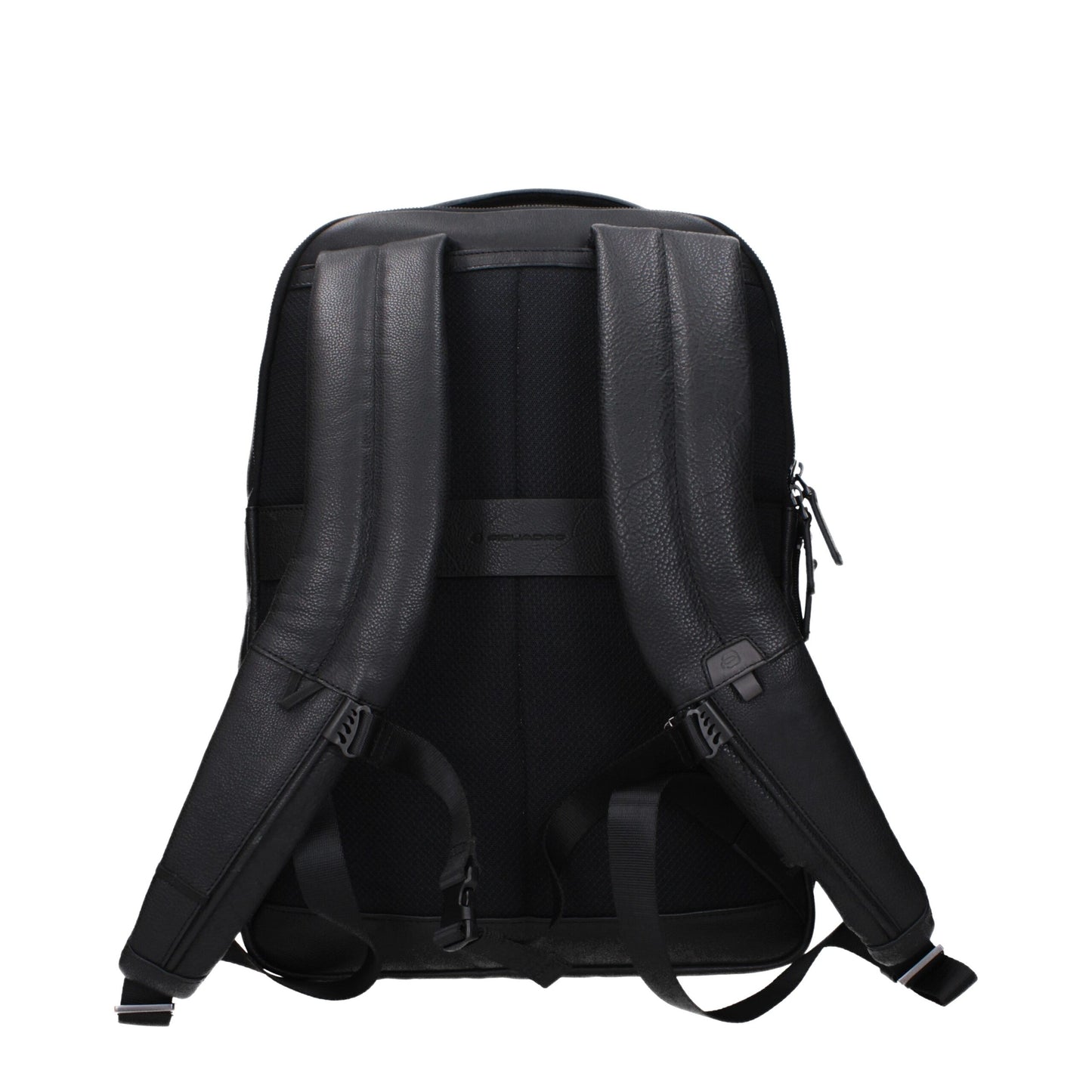 Large Backpack by Piquadro for men in faux patent leather black features an stately silhouette from the Faux Patent Leather Large Backpack range, with a secure zipper, ample built-in-compartments & external-pockets, and versatile backpack-strap, adjustable-strap & handle.