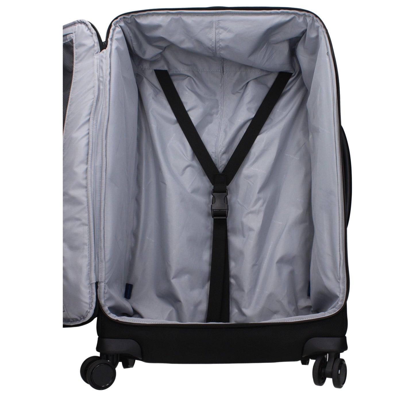 Medium Duffel Bag by Piquadro for men in leather black presents a refined Leather Medium Duffel Bag design, showcasing a secure zipper and refined built-in-compartments, external-pockets & internal-pockets with versatile adjustable-strap & handle.