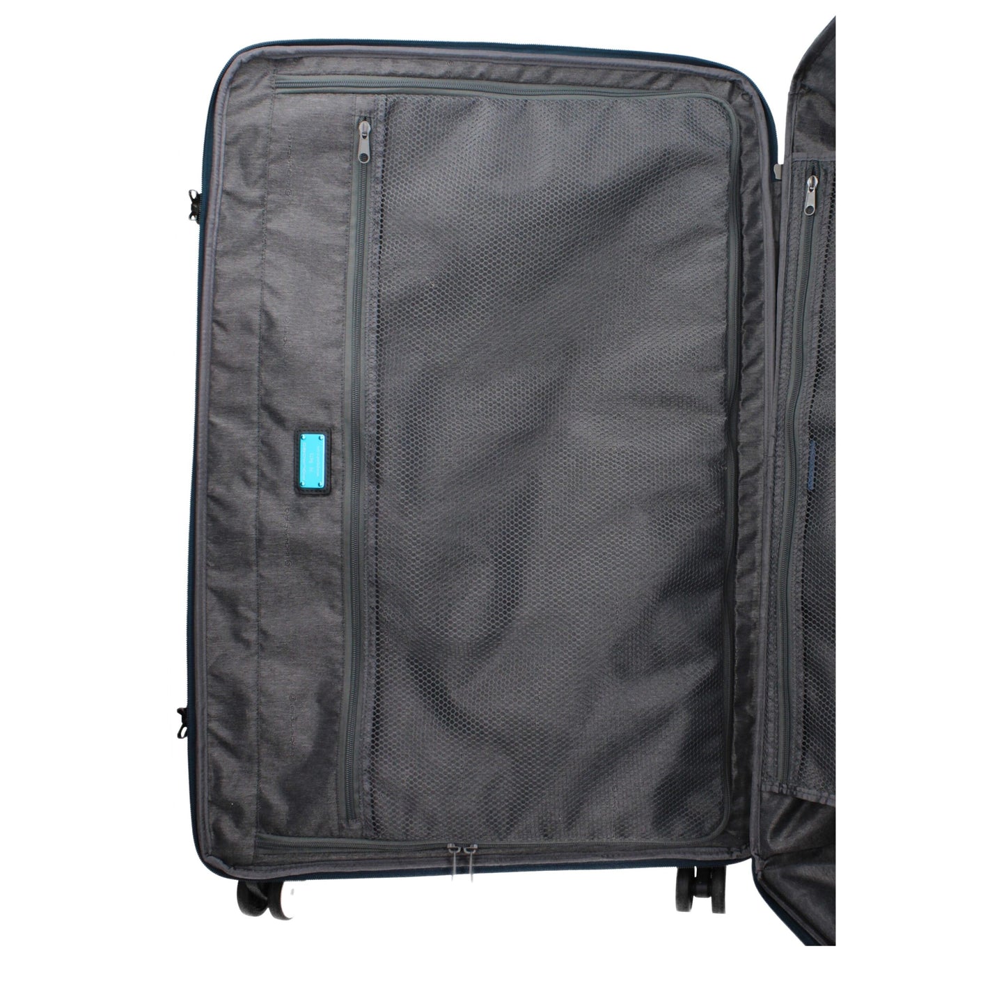 Large Duffel Bag by Piquadro for men in leather blue features a meticulous Leather Large Duffel Bag design with a secure zipper & buckle, ample external-pockets & internal-pockets, and versatile adjustable-strap & handle for a meticulous travel finish.