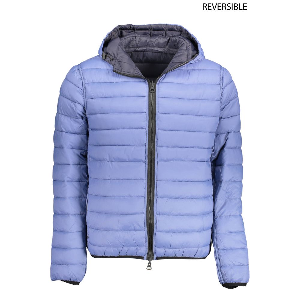 Jacket by U.S. POLO ASSN. for men in nylon navy features an utilitarian silhouette with a refined , showcasing sophisticated pockets for an utilitarian aesthetic.