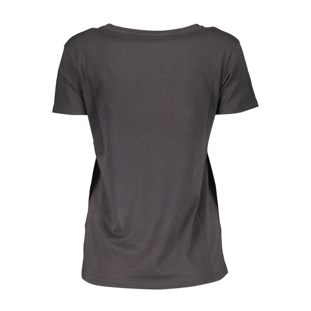 T-Shirt by Scervino Street for women in cotton black features an edgy silhouette, meticulously detailed with a sophisticated and for a truly edgy finish.