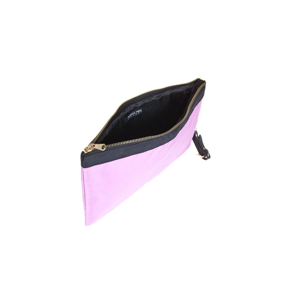 Handbag by Patrizia Pepe for women in silk purple features a exquisite silhouette, showcasing a secure zipper and exquisite with versatile for a exquisite finish.