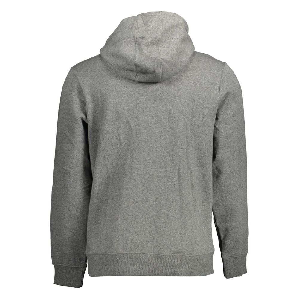 This Hooded Sweatshirt Sweater by Guess Jeans for men in organic cotton gray presents a understated silhouette, featuring a sophisticated and for a understated finish.