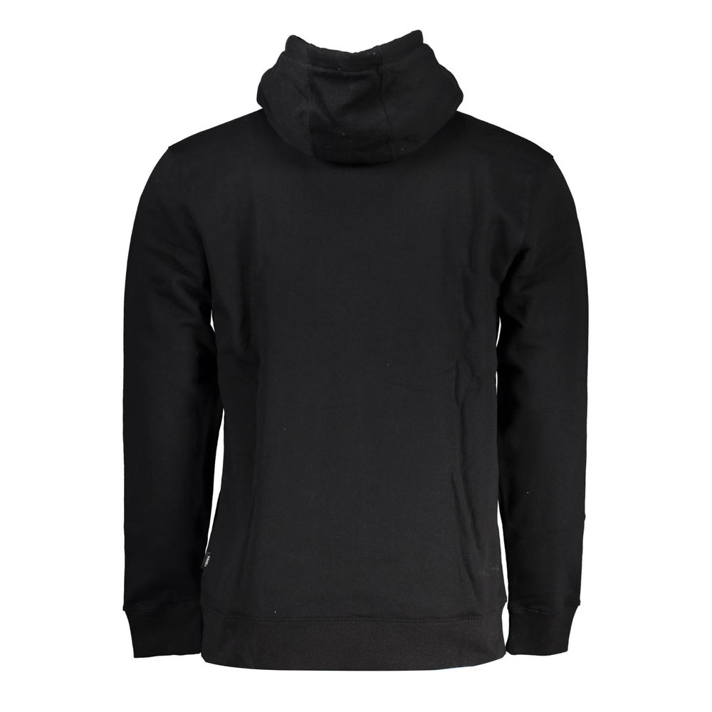 Hooded Sweatshirt Sweater by Vans for men in cotton black features an polished silhouette, showcasing refined and a sophisticated hooded neckline for a truly polished finish.