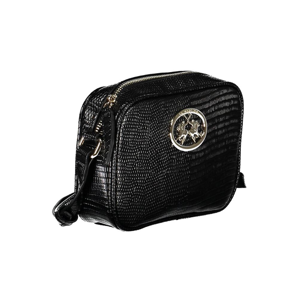 Shoulder Handbag by La Martina for women in polyethylene black features a exquisite silhouette, showcasing a secure zipper and exquisite with versatile shoulder-strap & adjustable-strap for a exquisite finish.
