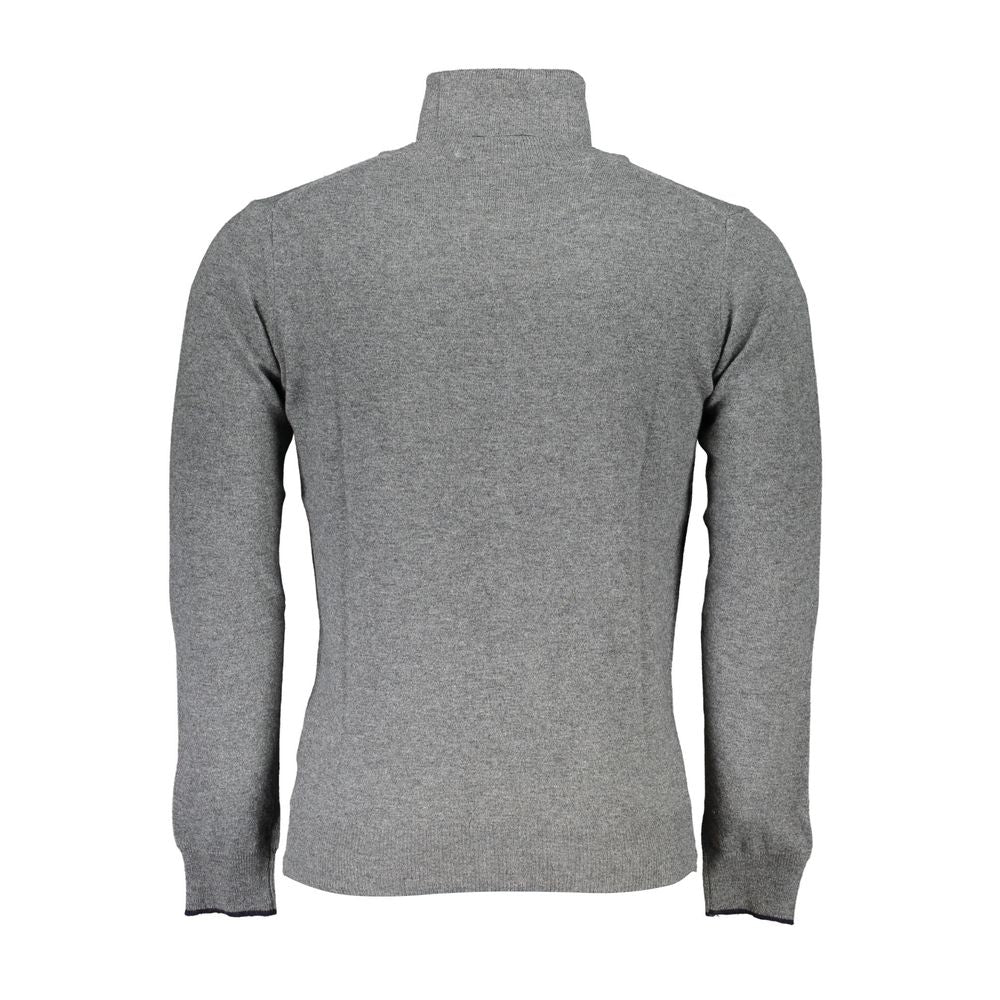 Sweater by North Sails for men in fabric gray showcases a downtown chic silhouette, artfully finished with a downtown chic and for a sophisticated, high-end look.