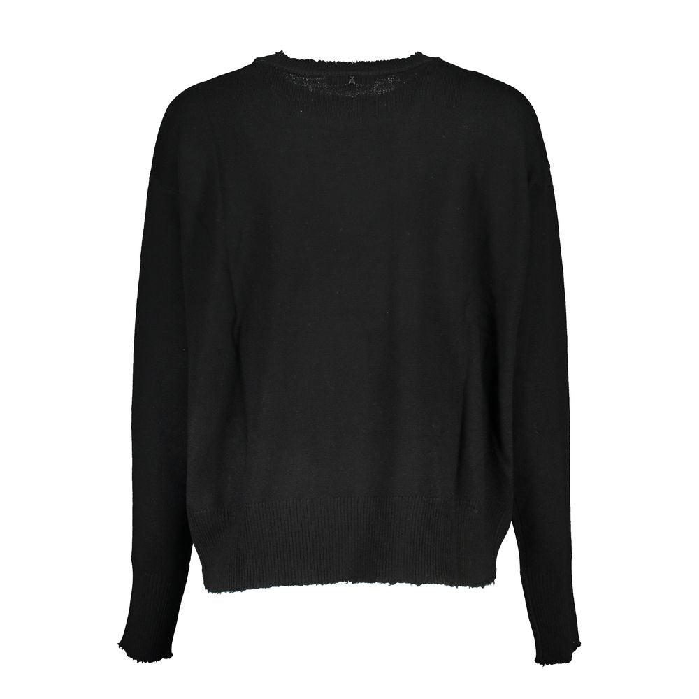 This Sweater by Patrizia Pepe for women in fabric black presents a understated silhouette, featuring a sophisticated and for a understated finish.