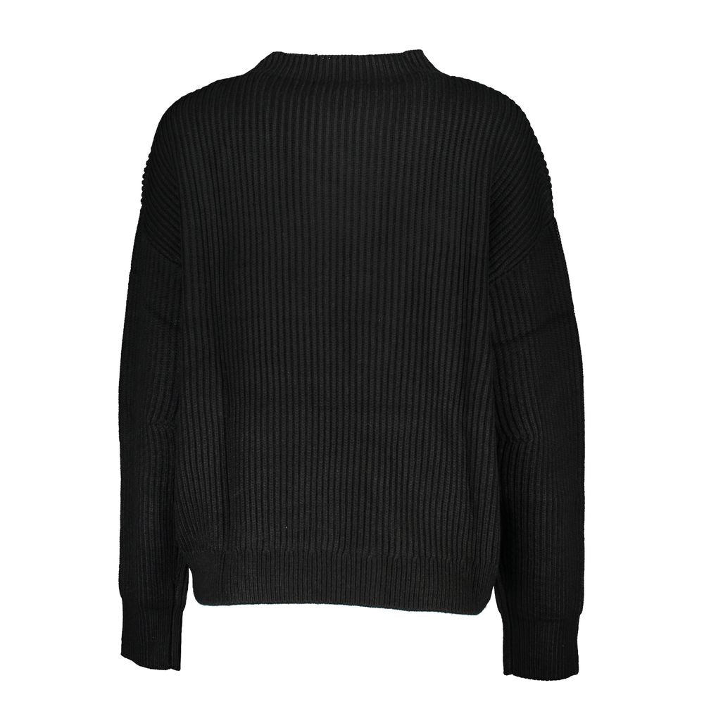 This Sweater by Patrizia Pepe for women in fabric black presents a understated silhouette, featuring a sophisticated and for a understated finish.