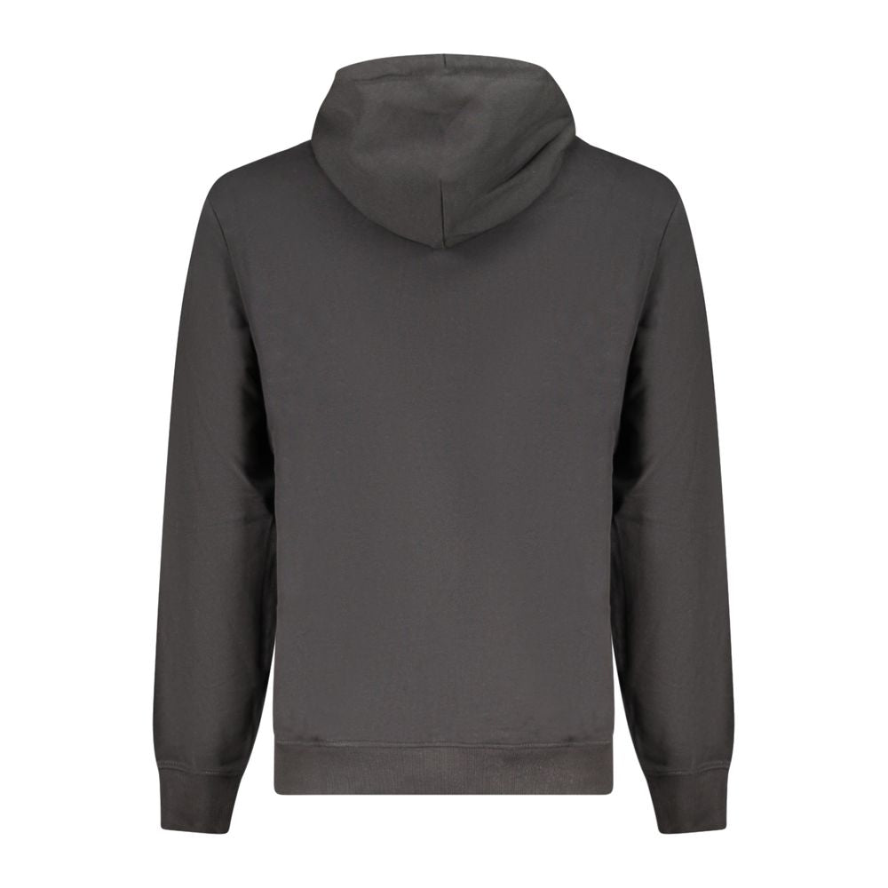 Hooded Sweatshirt Hoodie by Tommy Hilfiger for men in cotton canvas black features an dramatic silhouette, showcasing a sophisticated and dramatic for a refined, modern aesthetic.