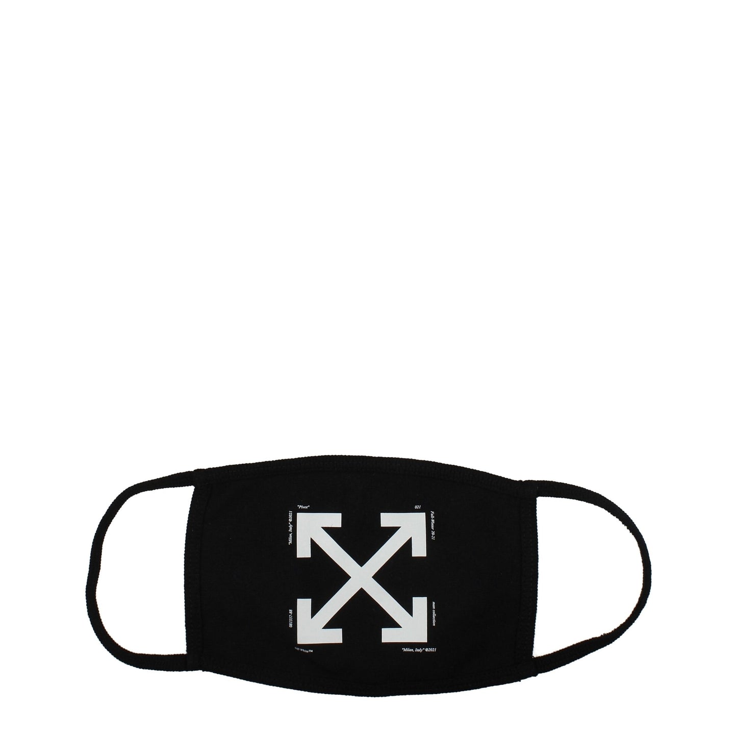 Face Mask by Off-White for men in wool black & white showcases a artisanal-chic finish, embodying the sophisticated aesthetic of the Cotton Face Mask with a artisanal-chic design.