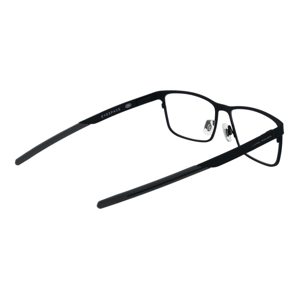 Eyeglasses Frames by Land Rover for men in stainless steel black showcases a refined full-frame frame design with a refined black coloured frame finish for a refined and sophisticated look.