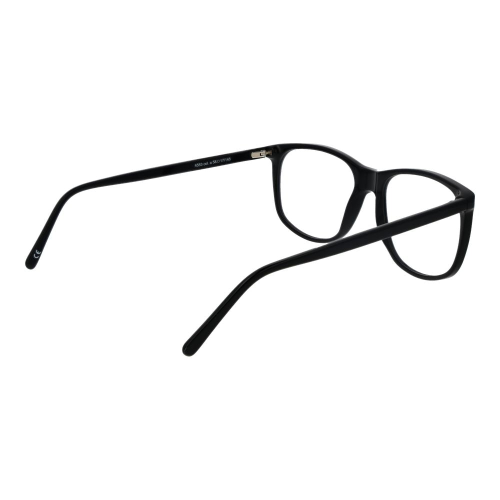 Eyeglasses Frames by Andy Wolf for unisex in acetate black showcases a reflective silhouette, artfully incorporating a sophisticated black coloured frame with a distinct full-frame frame design.