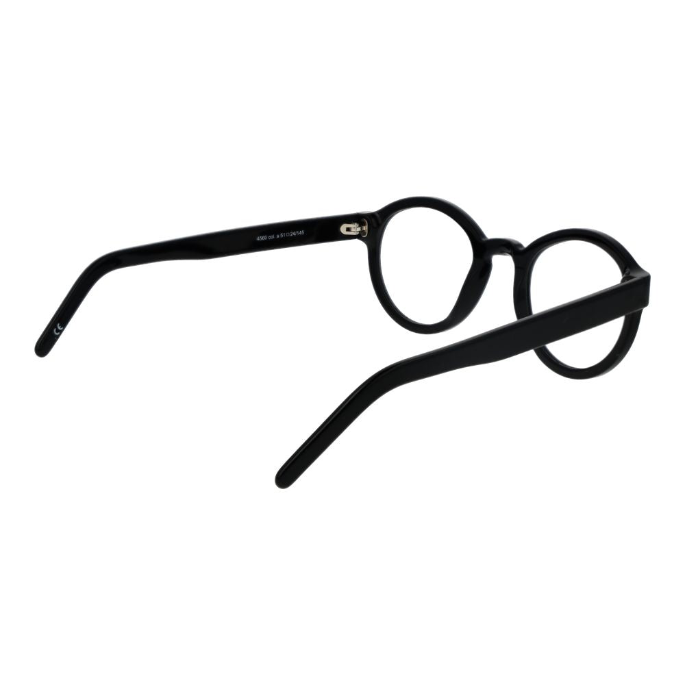 Eyeglasses Frames by Andy Wolf for unisex in acetate black features an refined silhouette, showcasing the refined black coloured frame and sophisticated full-frame frame design.