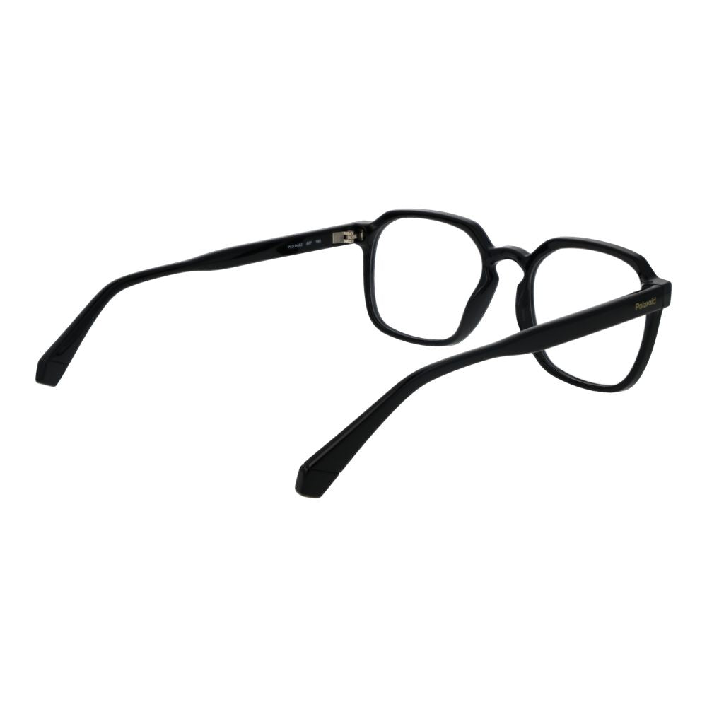 Eyeglasses Frames by Polaroid for unisex in and black showcases an refined full-frame frame design featuring a sophisticated black coloured frame for an refined and refined aesthetic.