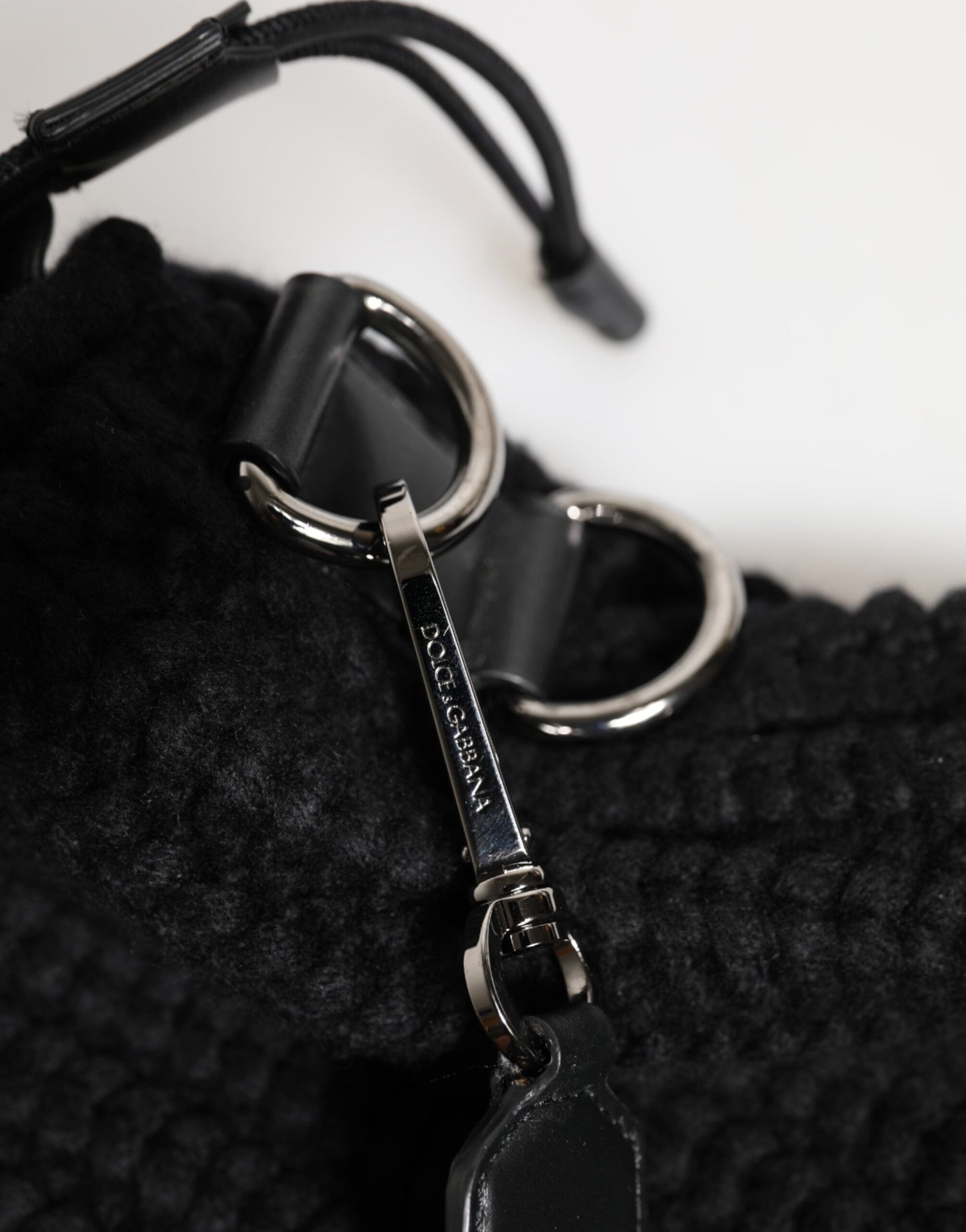 Shoulder Bag by Dolce & Gabbana for women in calfskin leather & cashmere black features a effortless sophistication silhouette, secured by a zipper with ample and versatile shoulder-strap for a effortless sophistication finish.