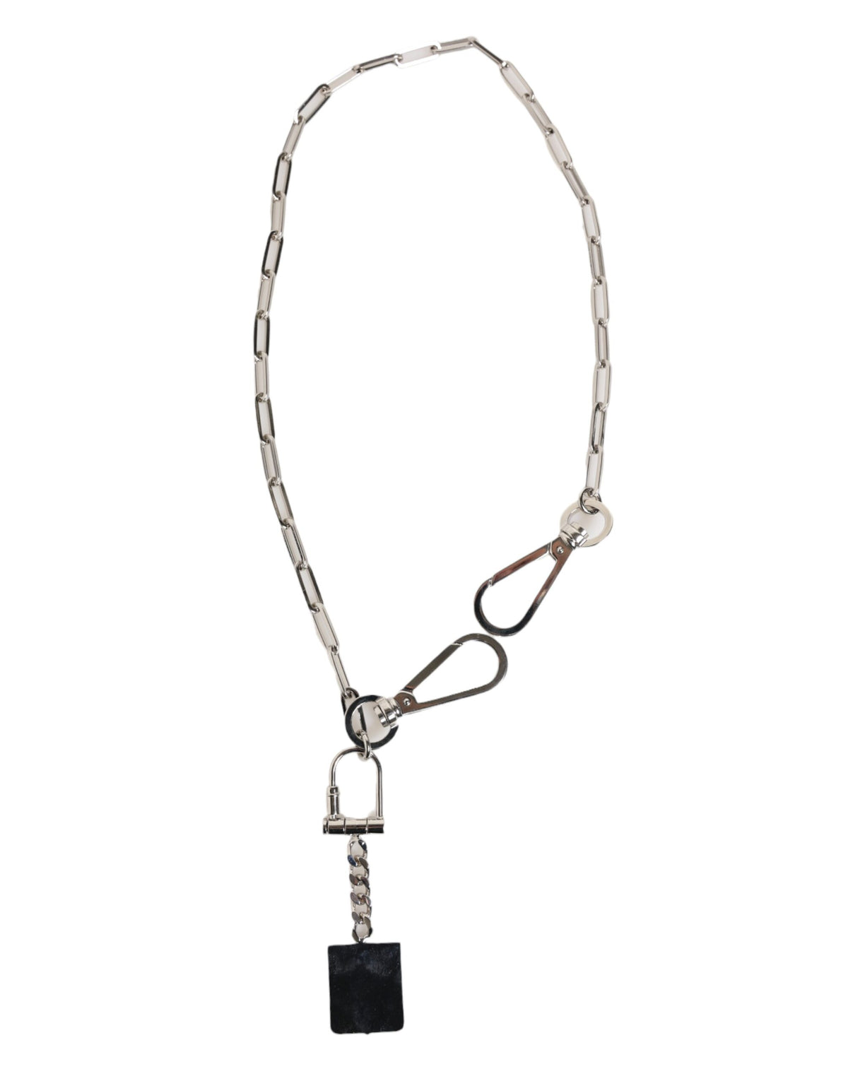 Dolce & Gabbana Men's Brass Silver & Zamak Necklace - Silver
