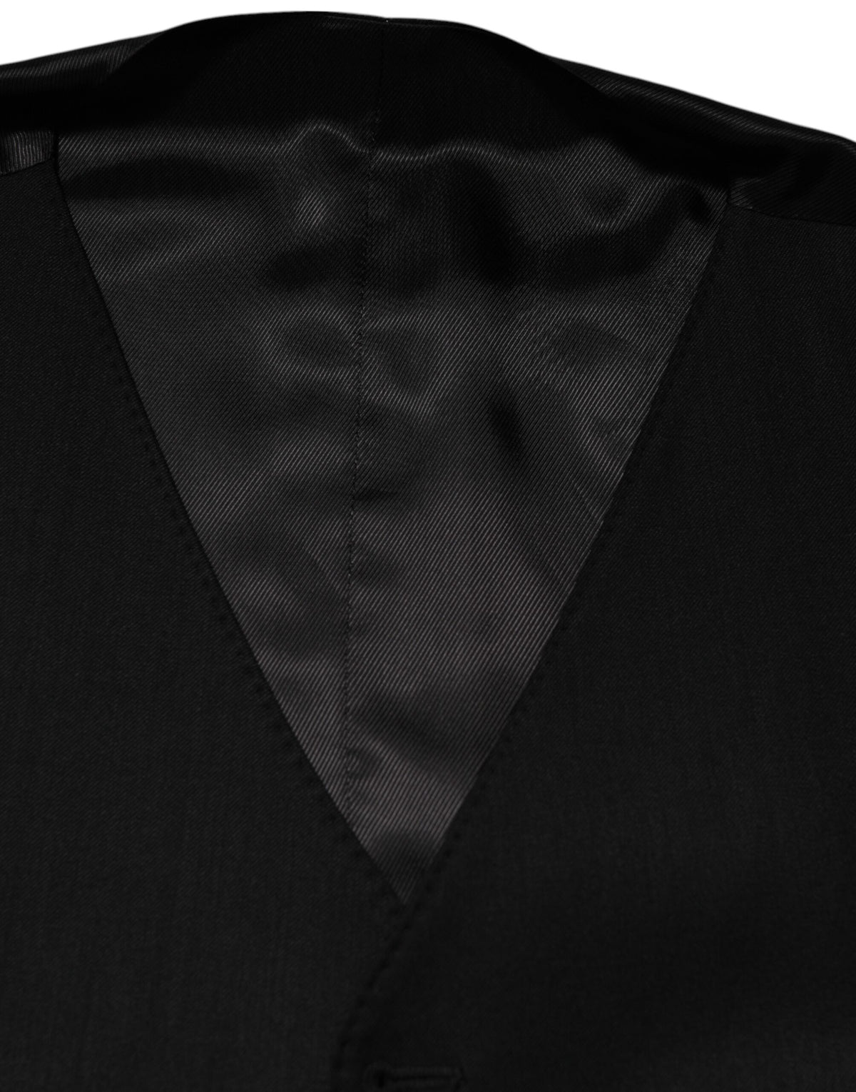 Dolce & Gabbana Men's Silk Wool & Elastane Vest - Black