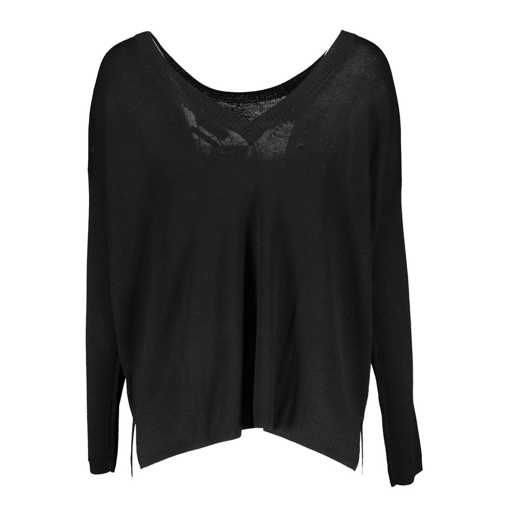 Gant Women's Round Neck Wool Sweater - Black