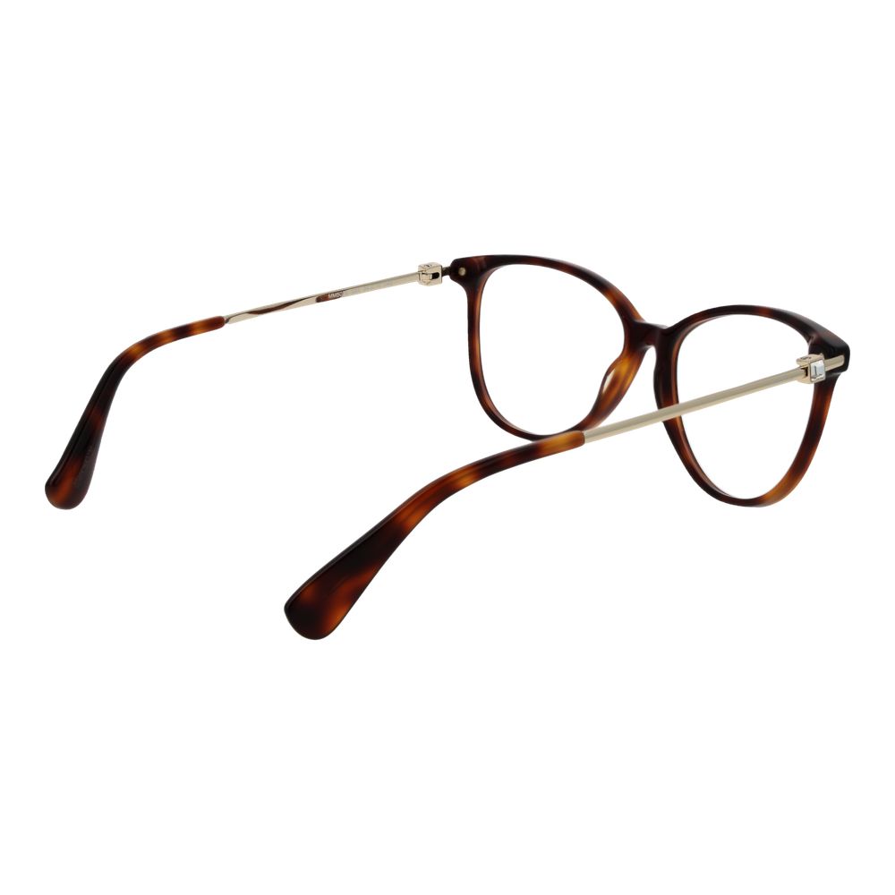Eyeglasses Frames by Max Mara for women in metal and brown showcases an refined full-frame frame design featuring a sophisticated brown coloured frame for an refined and refined aesthetic.