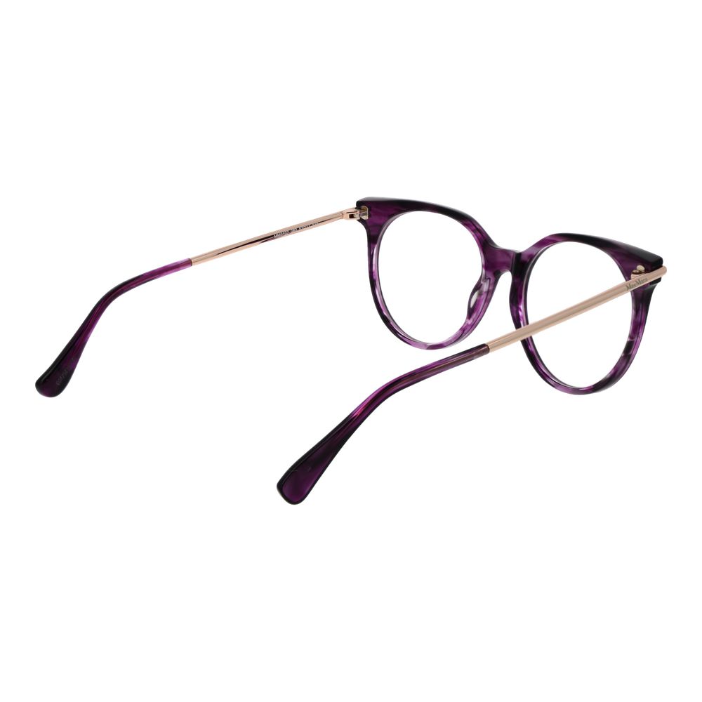 Eyeglasses Frames by Max Mara for women in acetate purple features an refined silhouette, showcasing a sophisticated purple coloured frame and refined full-frame frame design for a refined look.