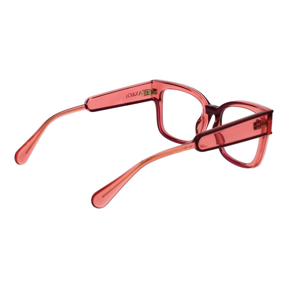 Eyeglasses Frames by Max & Co for women in stainless steel red features an refined silhouette, showcasing the refined red coloured frame and sophisticated full-frame frame design.