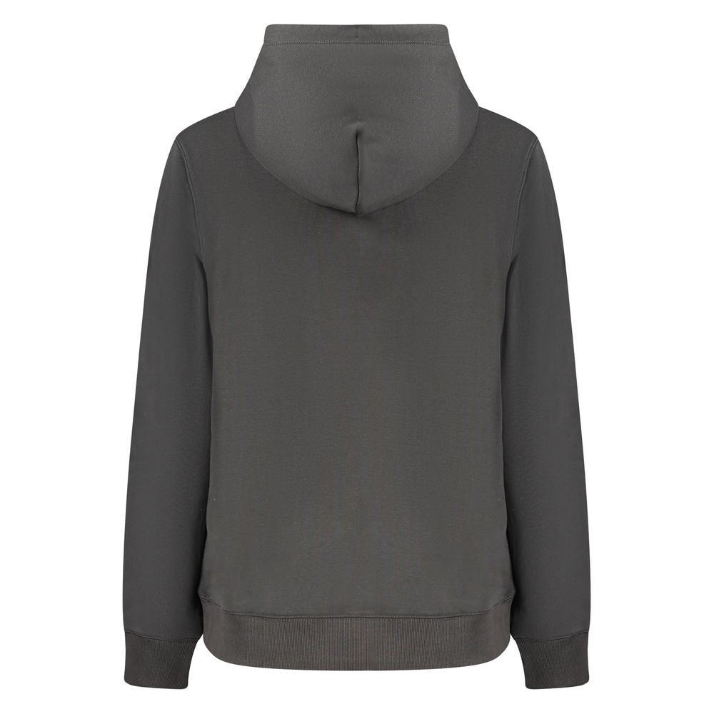 Hooded Sweatshirt Hoodie by Tommy Hilfiger for women in cotton polyester black showcases a city-ready silhouette, artfully detailed with a signature and for a city-ready finish.