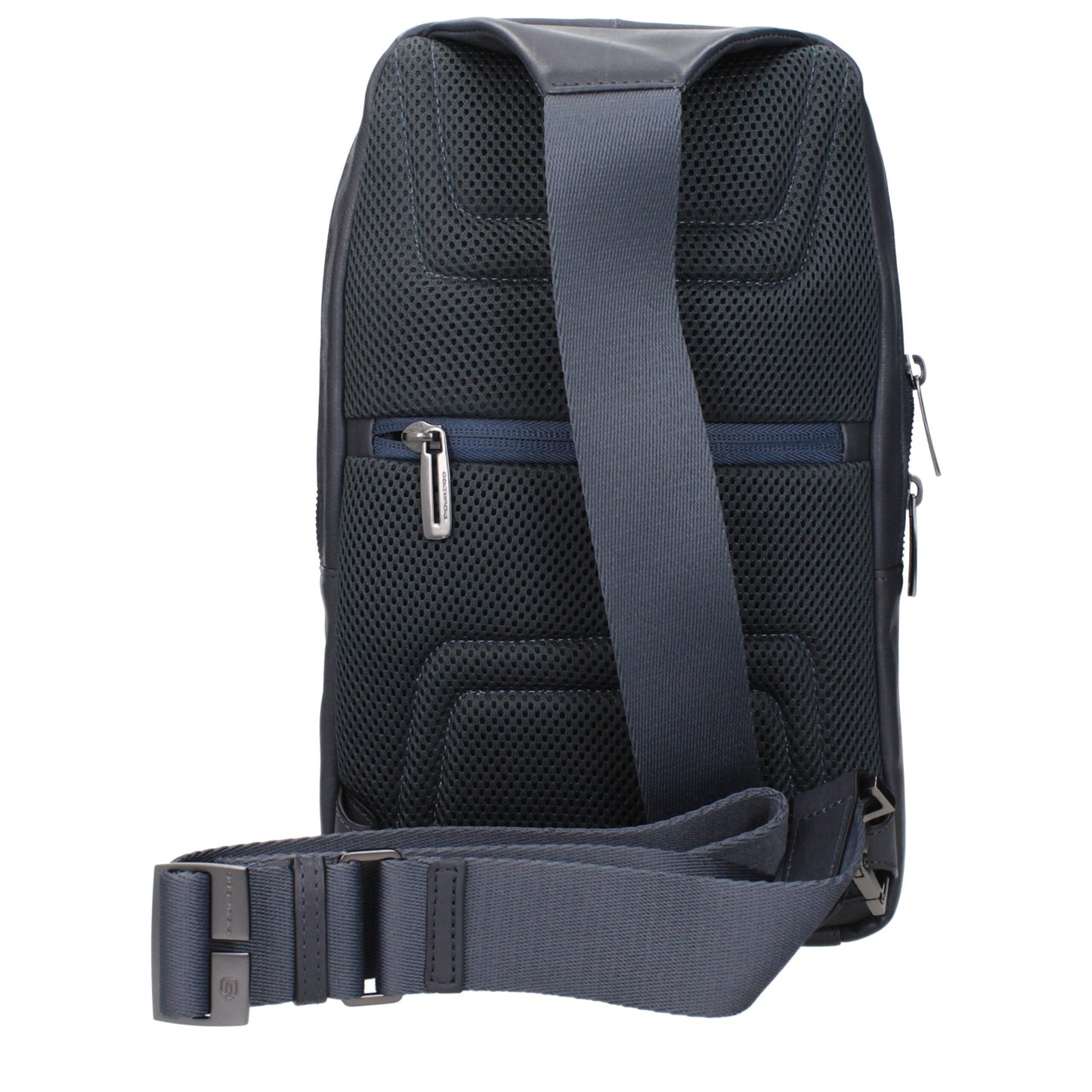 Crossbody Handbag by Piquadro for unisex in leather blue features a transformative sophistication silhouette, showcasing a secure , ample , and versatile crossbody-strap & adjustable-strap for a transformative sophistication look.
