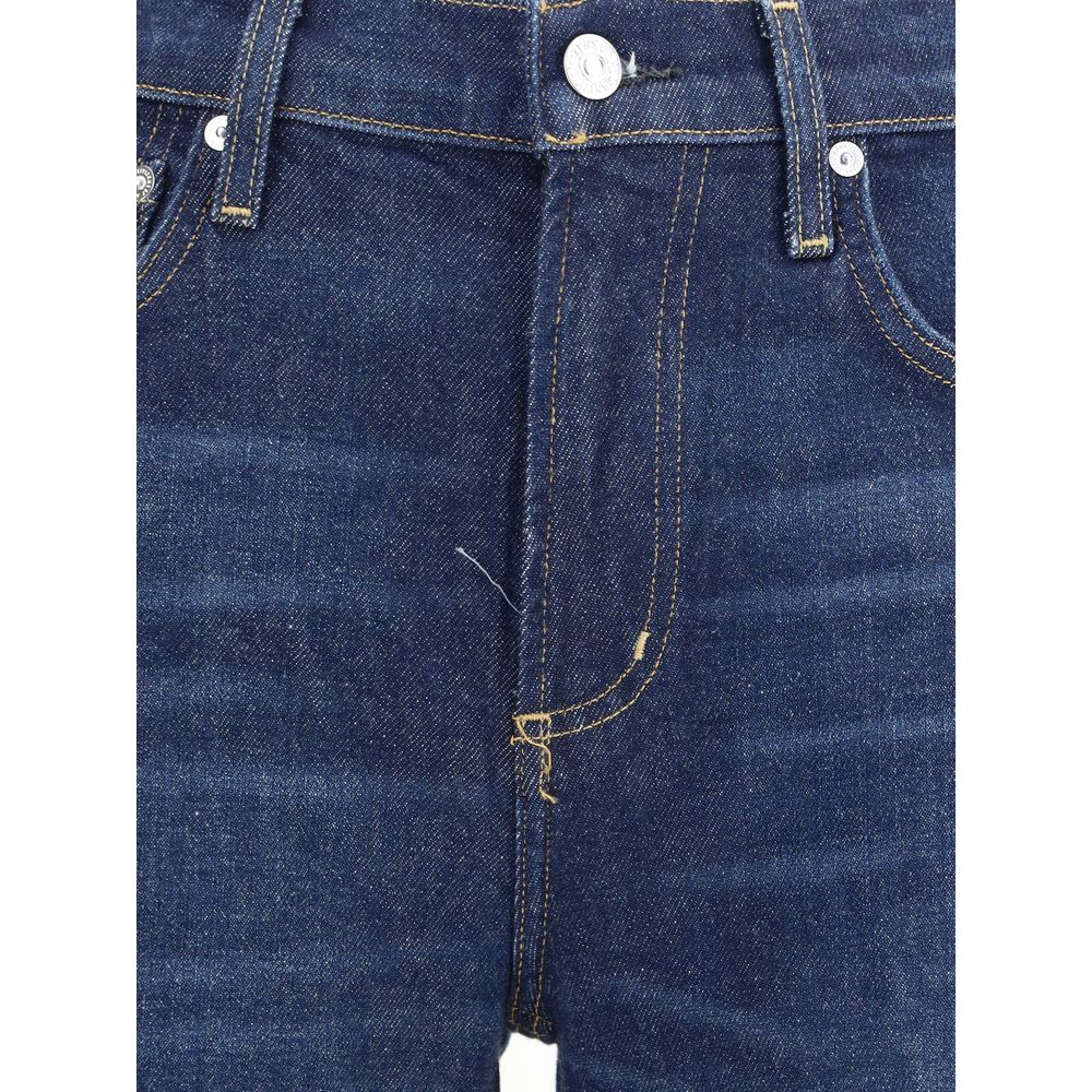 Jeans by Citizens of Humanity for women in stretch denim cotton blue presents a tailored silhouette, showcasing a tailored flared & regular-fit and long cut with a refined for a truly tailored aesthetic.