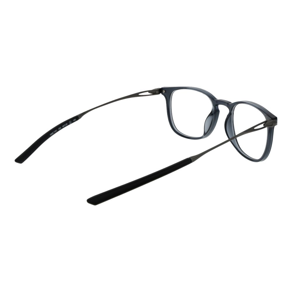 Eyeglasses Frames by Nike for unisex in gray showcases a reflective silhouette, artfully incorporating a sophisticated gray coloured frame with a distinct full-frame frame design.