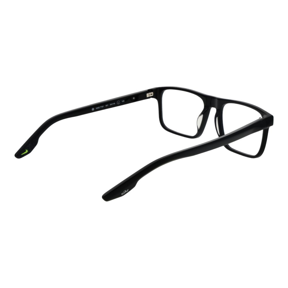 Eyeglasses Frames by Nike for men in acetate black showcases a refined full-frame frame design with a refined black coloured frame finish for a refined and sophisticated look.