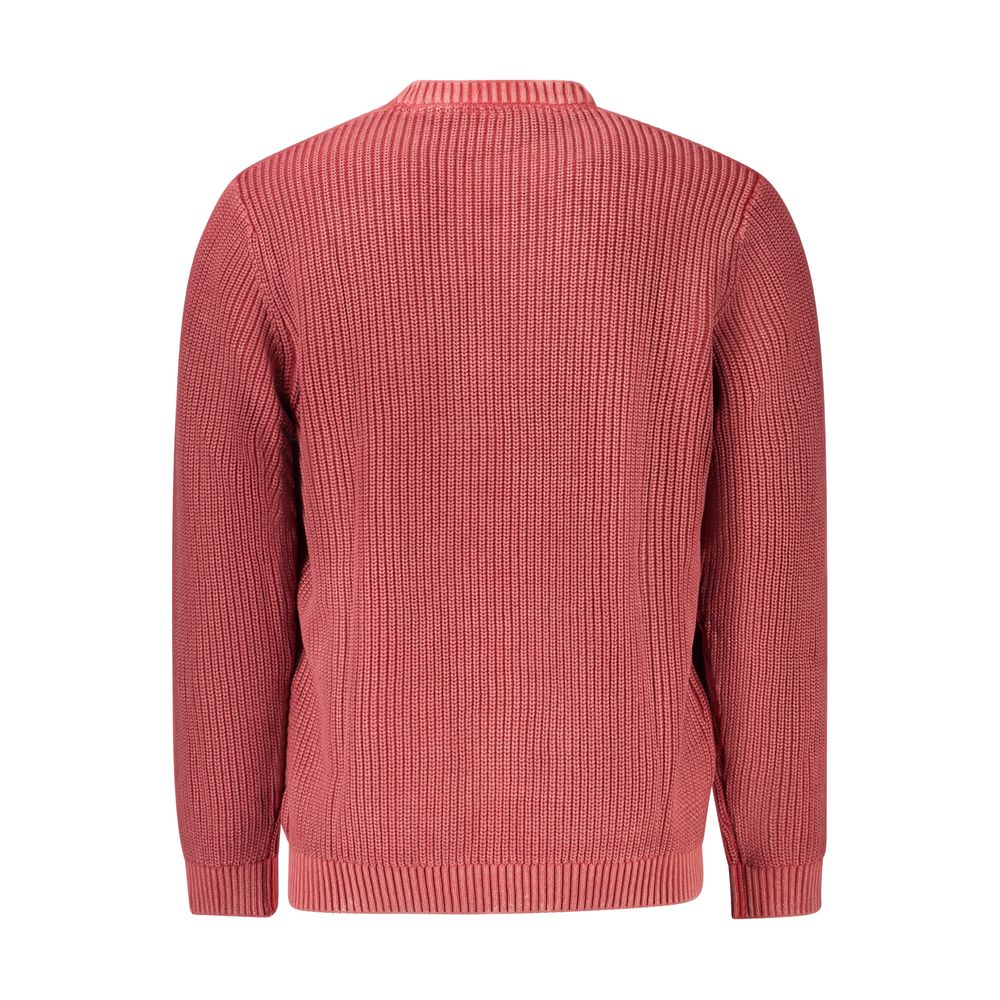 Sweatshirt by Pepe Jeans for men in cotton red features an provocated silhouette, detailed with a provocated and a refined crew neckline for a sophisticated aesthetic.