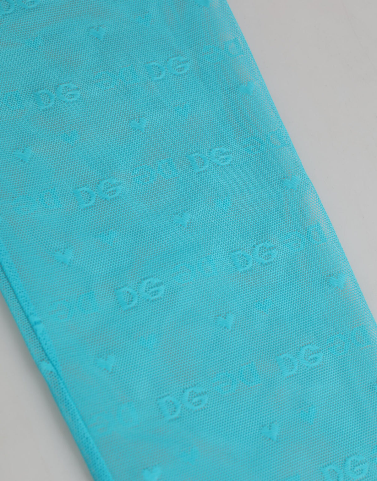 Dolce & Gabbana Women's Leggings Mid Rise Nylon Lace & Elastane Activewear - Light Blue