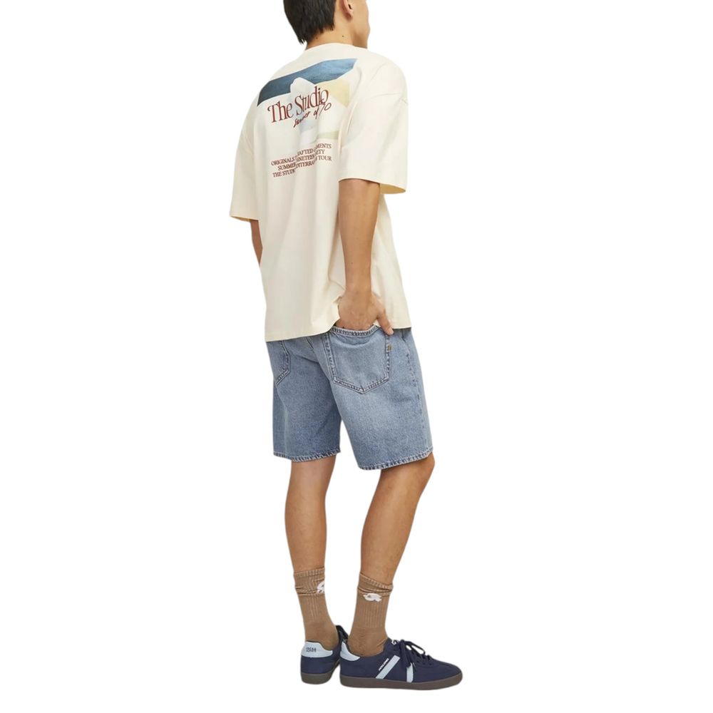 Jack Jones Men's Cotton Polyester Bermuda Shorts - Blue