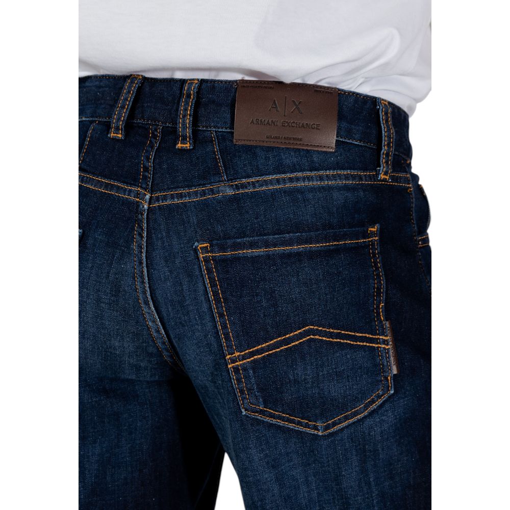 Armani Exchange City Men's Regular Fit Stretch Cotton Bermuda Shorts - Blue
