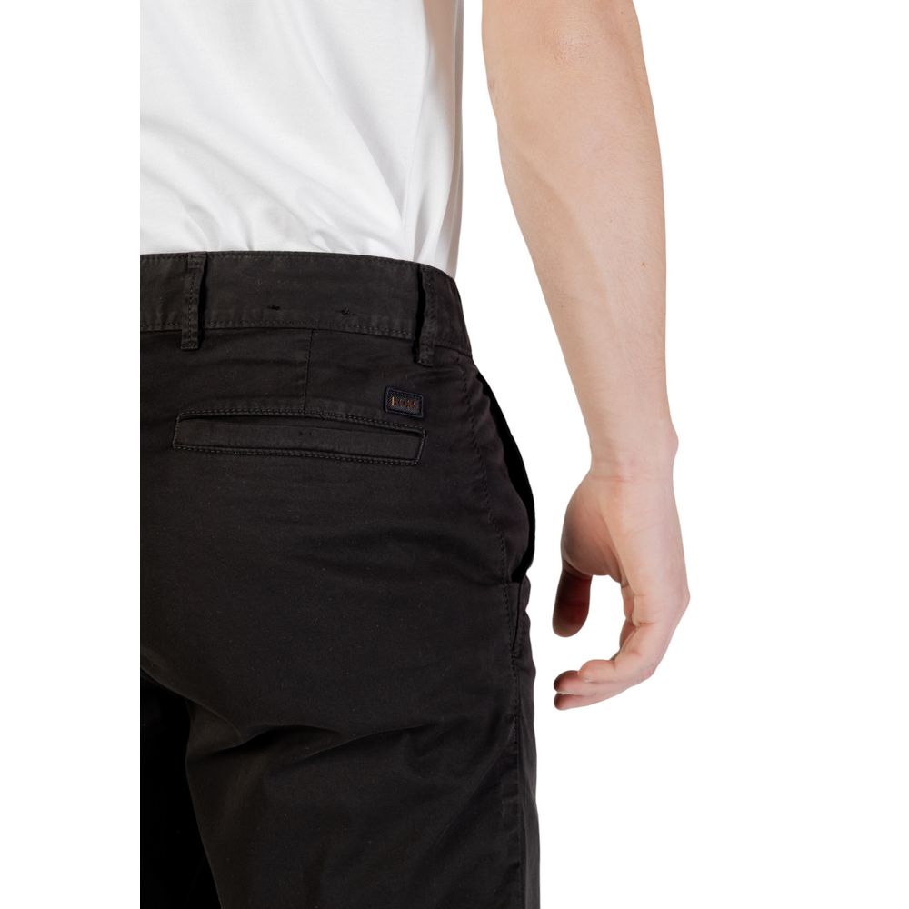 Hugo Boss Men's Slim Stretch Cotton Bermuda Shorts - Black