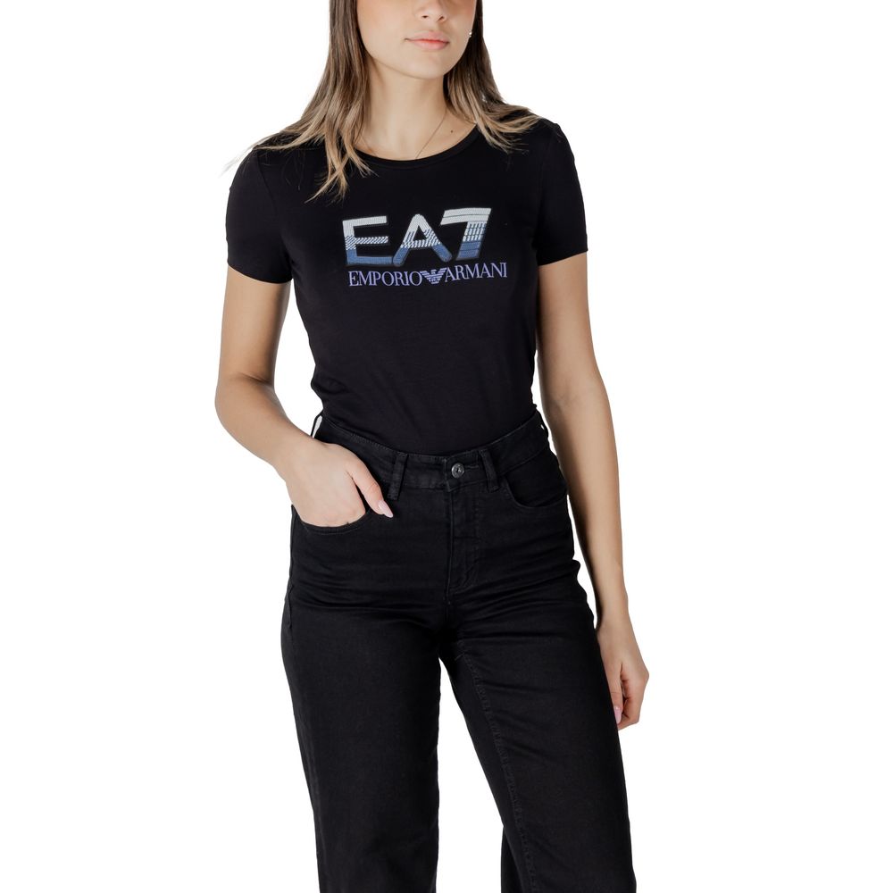 EA7 Emporio Armani Women's Stretch Cotton T-Shirt - Black