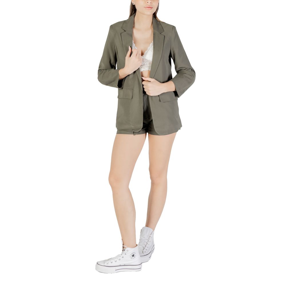 Only Women's Lightweight Polyester & Viscose Blazer - Green